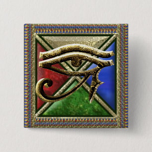 Eye of Horus Square Button