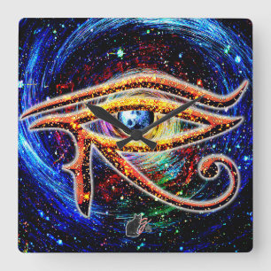 Eye Of Horus Square Wall Clock