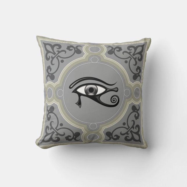 EYE OF HORUS THROW PILLOW (Front)