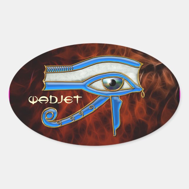 EYE OF HORUS Wedjit Wadjet Egyptian Art Stickers (Front)