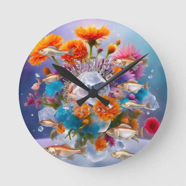 Eye of Nature Round Clock (Front)