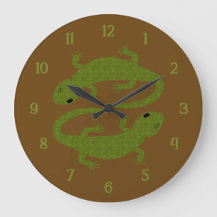Eye of Newt Goblincore Macabre Halloween Large Clock