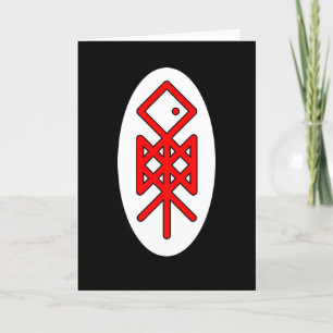 Eye of Odin Viking Bindrune Greeting Card