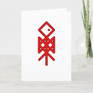 Eye of Odin Viking Bindrune Greeting Card