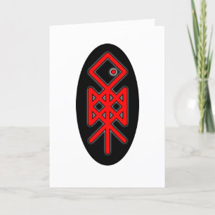 Eye of Odin Viking Bindrune Greeting Card