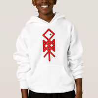 Eye of Odin Viking Bindrune Kid's Pullover Hoodie
