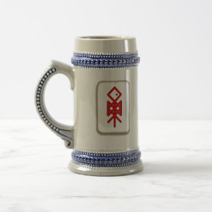 Eye of Odin Viking Bindrune Mead Stein