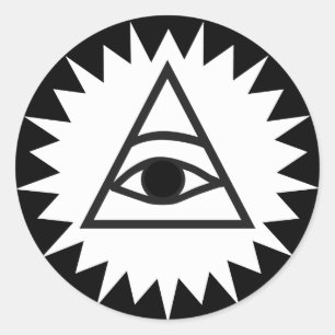 Eye of Providence Classic Round Sticker