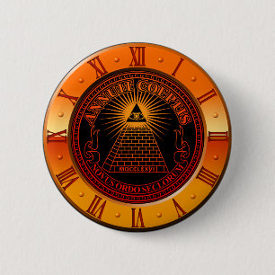 Eye of Providence clock 2 Inch Round Button