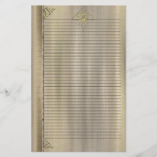Eye of Providence Lined Goldtone Stationary Stationery