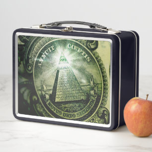 "Eye of Providence" Money Pyramid Metal Lunch Box