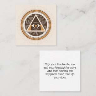 Eye Of Providence Protection Pass Along Cards