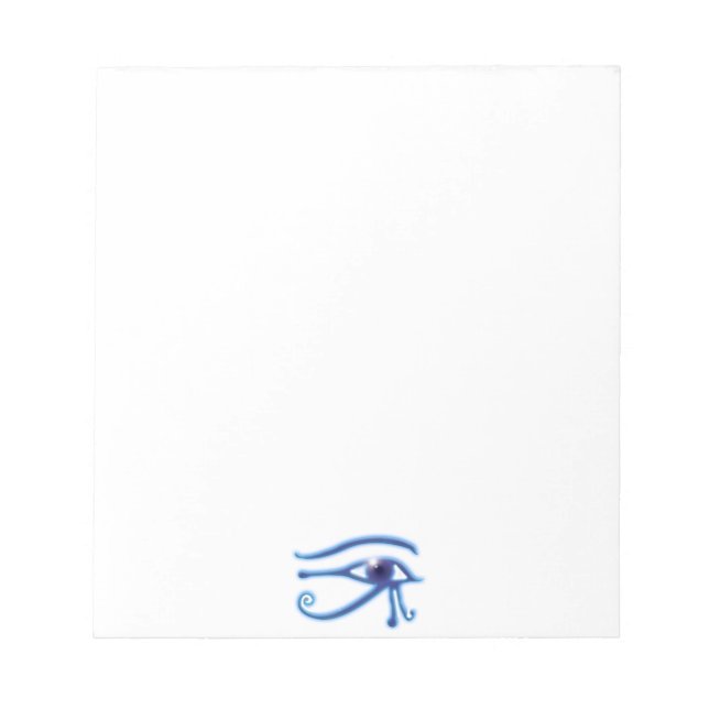 Eye of Ra Ancient Egyptian Wadjet Symbol Notepad (Front)
