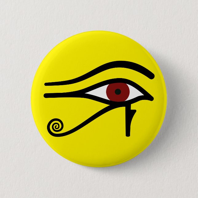 Eye of Ra - Egyptian God 2 Inch Round Button (Front)