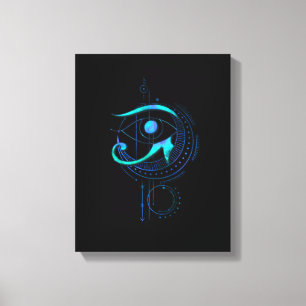 Eye Of Ra Geometry Cosmic Spiritual Canvas Print