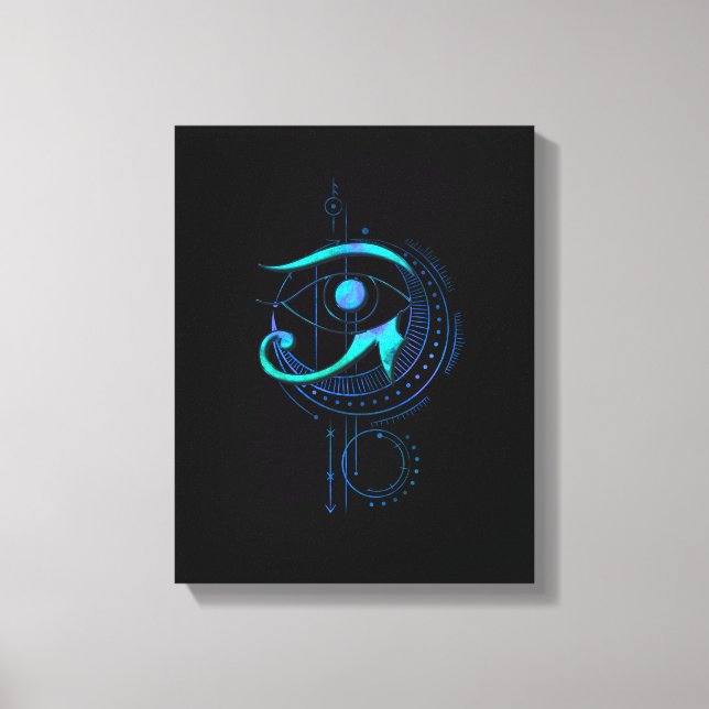 Eye Of Ra Geometry Cosmic Spiritual Canvas Print (Front)