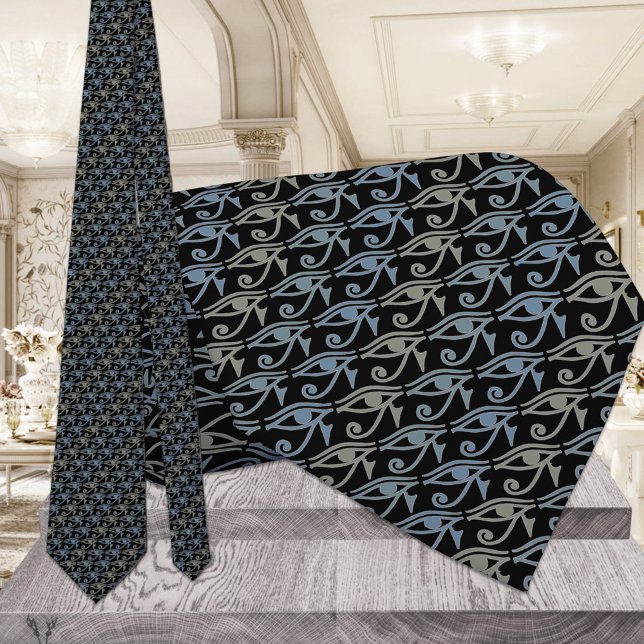 Eye Of Ra Horus Tie Armani Grey Black Tie (Creator Uploaded)