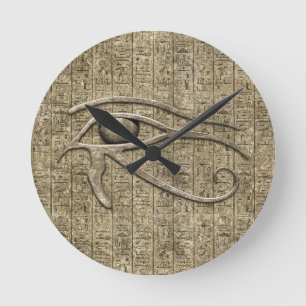 Eye Of Ra Round Clock