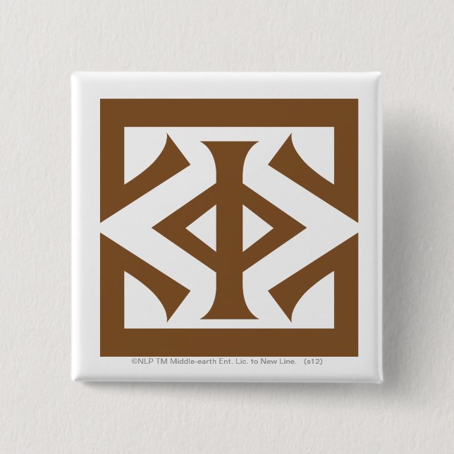 Eye of Sauron 2 Inch Square Button (Front)