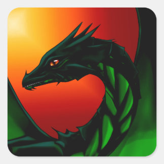 Eye of the Dragon Square Sticker