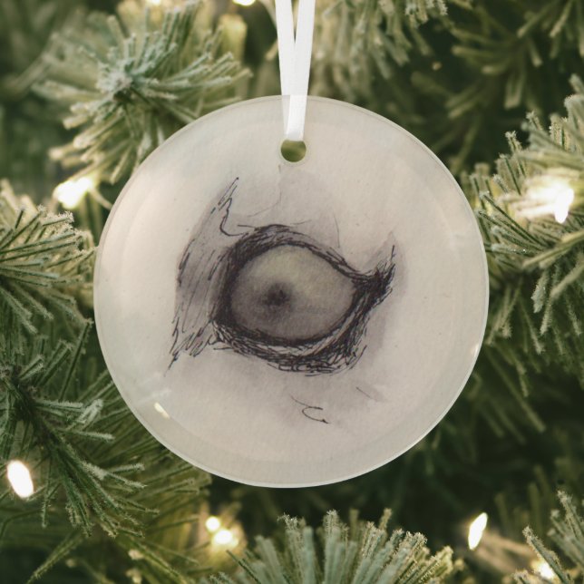 Eye of the Hyena – Gaze Collection Glass Ornament (Insitu)