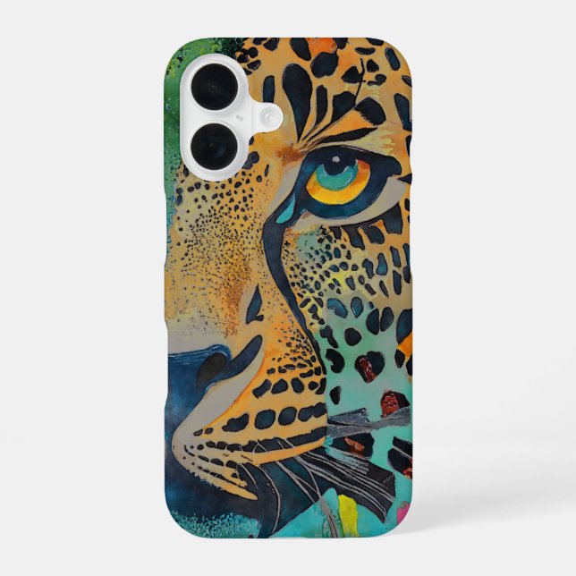 Eye of the Leopard iPhone 16 Case (Back)