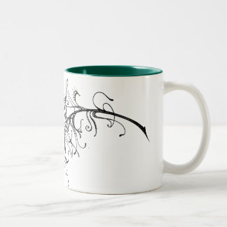 Eye of the Peacock Two-Tone Coffee Mug