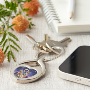 Eye of the Sun – The Eternal Falcon of the Desert Keychain