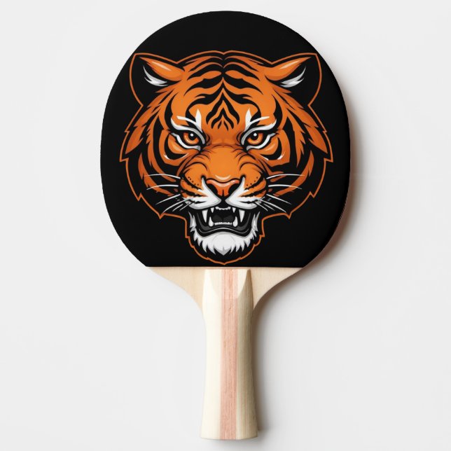 Eye of the Tiger Ping Pong Paddle (Front)