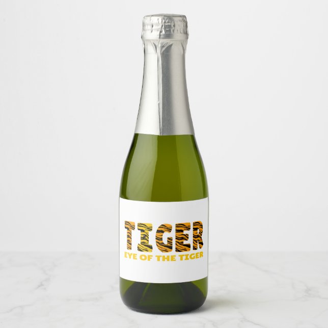 Eye of the Tiger Sparkling Wine Label (Front)