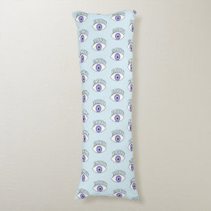 Eye on blue body pillow