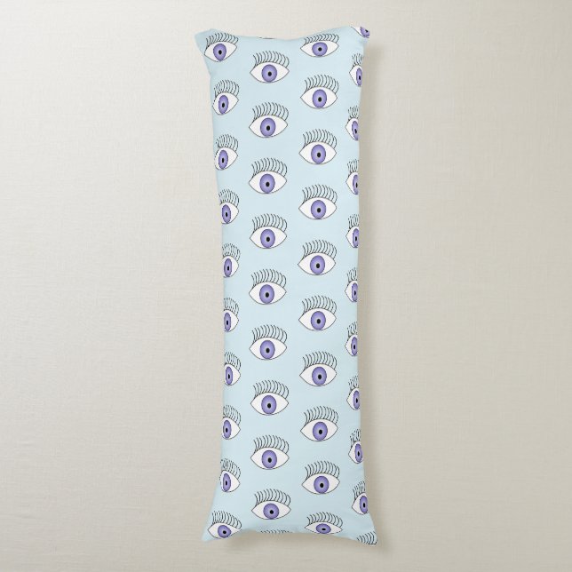 Eye on blue body pillow (Front Vertical)