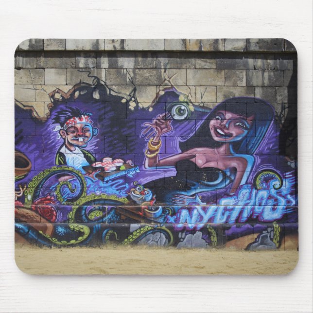 Eye On Fork Mouse Pad (Front)