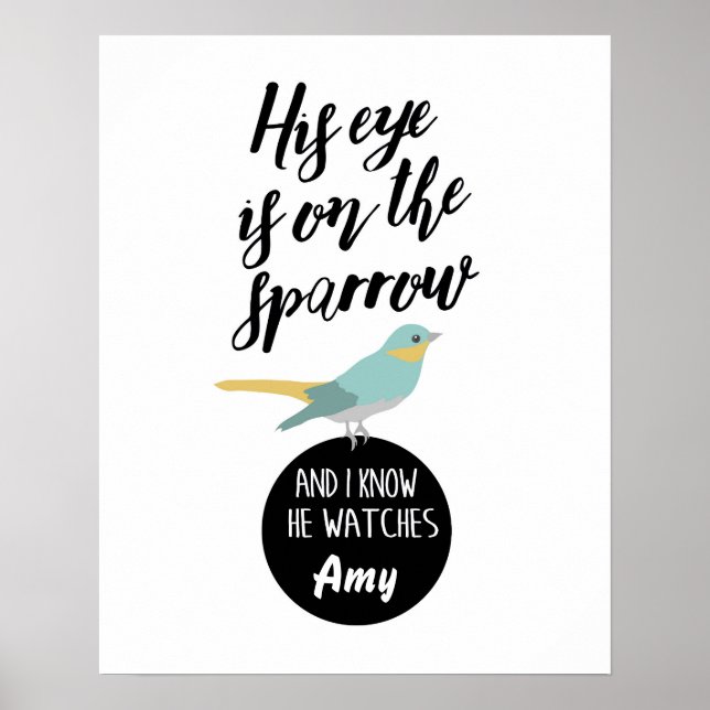 Eye On Sparrow Wall Art (Front)