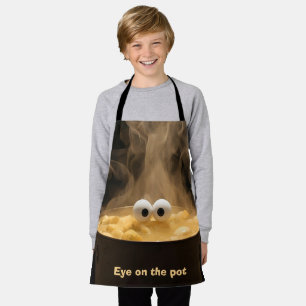 "Eye on the Pot" Funny Kids & Youth Apron