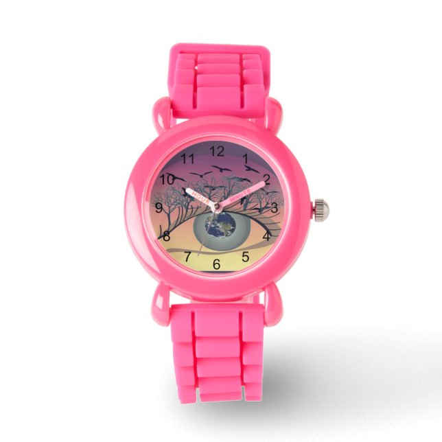 Eye on the World – Nature & Earth Art  Watch (Front)