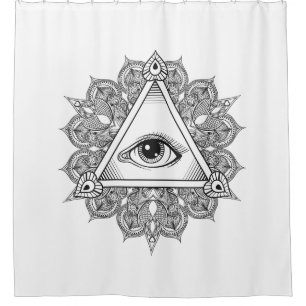 Eye Pyramid Symbol Doodle