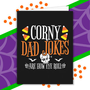 Eye Roll Joke Halloween Corny Dad Jokes Halloween Card