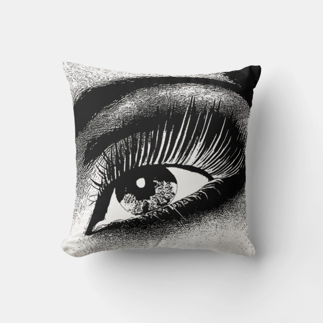 Eye See U Throw Pillow (Front)