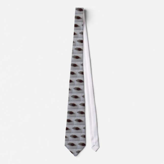 eye shaped hole, made of paper tie (Front)