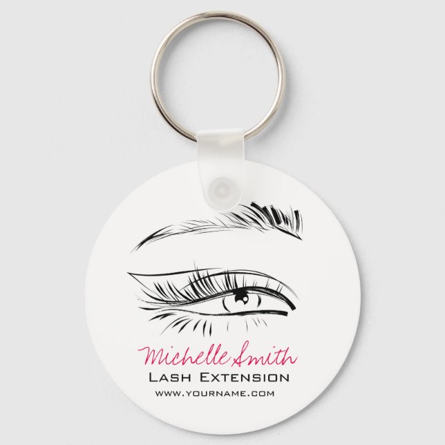 Eye Sketch Mascara Lash Extension Keychain (Front)