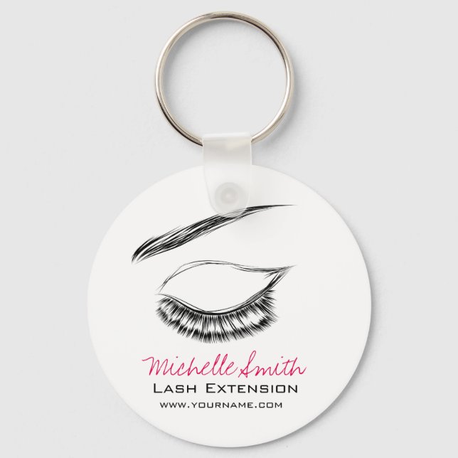 Eye Sketch Mascara Lash Extension Keychain (Front)