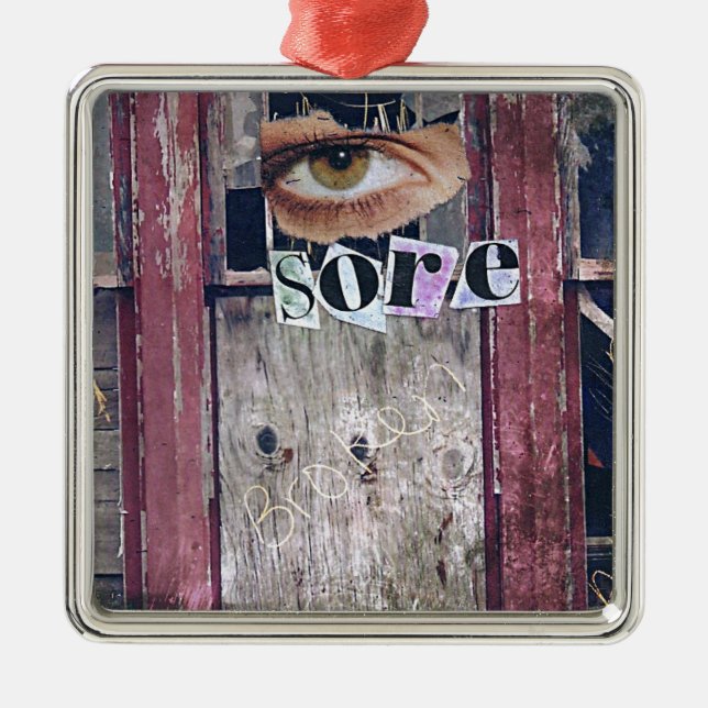 eye sore metal ornament (Front)