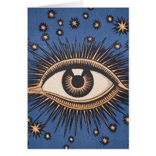 Eye Stars Moon Celestial Nouveau