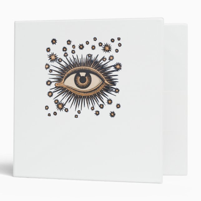 Eye Stars Moon Celestial Nouveau Binder (Front/Inside)