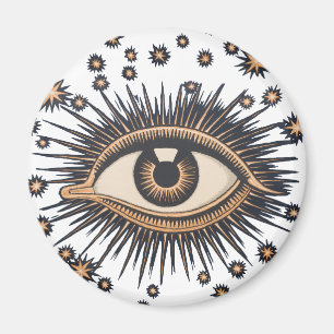 Eye Stars Moon Celestial Nouveau Magnet