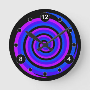 Eye Strain Relief 20 20 20 Method Dark Mode Round Clock