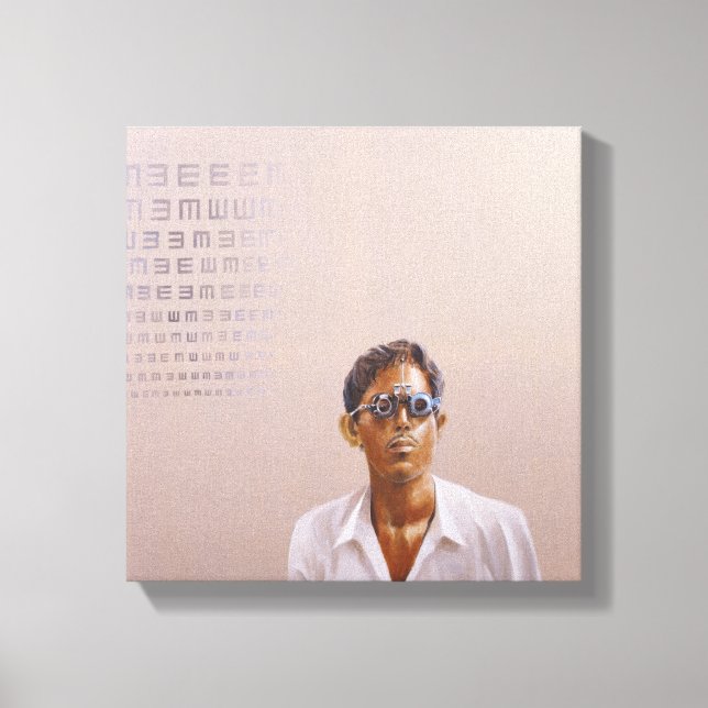 Eye Test 3 Medinipur India Canvas Print (Front)
