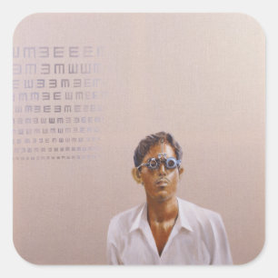 Eye Test 3 Medinipur India Square Sticker