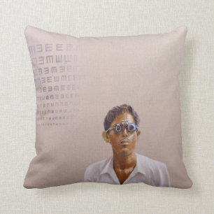 Eye Test 3 Medinipur India Throw Pillow